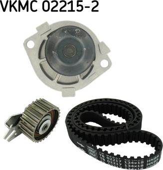 SKF VKMC 02215-2 - Водяний насос + комплект зубчатого ременя avtolavka.club