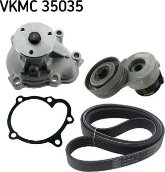 SKF VKMC 35035 - Водяний насос + комплект струмкових ременів avtolavka.club