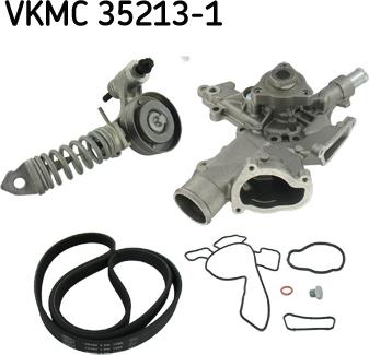 SKF VKMC 35213-1 - Водяний насос + комплект струмкових ременів avtolavka.club