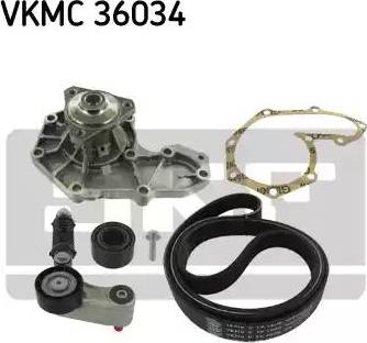 SKF VKMC 36034 - Водяний насос + комплект струмкових ременів avtolavka.club