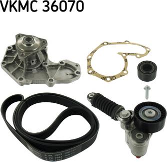 SKF VKMC 36070 - Водяний насос + комплект струмкових ременів avtolavka.club