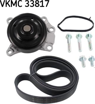 SKF VKMC 33817 - Водяний насос + комплект струмкових ременів avtolavka.club