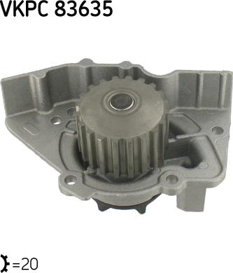 SKF VKPC 83635 - Водяний насос avtolavka.club