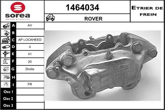 SNRA 1464034 - Гальмівний супорт avtolavka.club