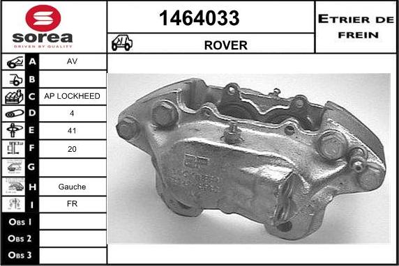 SNRA 1464033 - Гальмівний супорт avtolavka.club