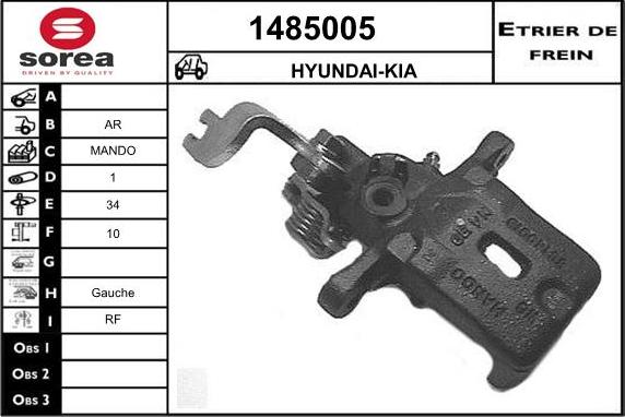 SNRA 1485005 - Гальмівний супорт avtolavka.club