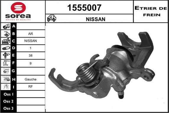 SNRA 1555007 - Гальмівний супорт avtolavka.club