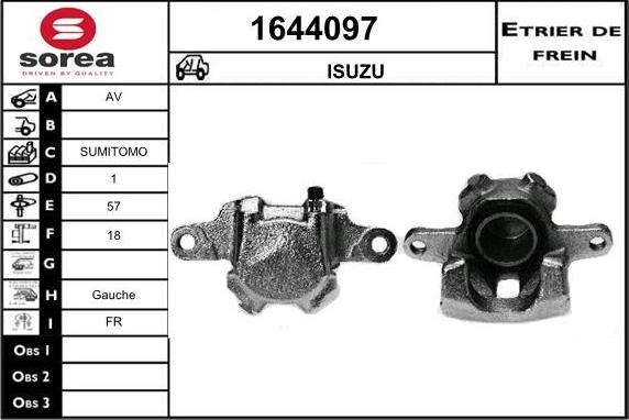 SNRA 1644097 - Гальмівний супорт avtolavka.club