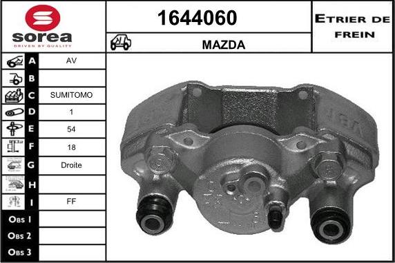 SNRA 1644060 - Гальмівний супорт avtolavka.club