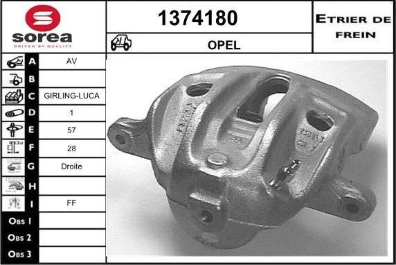 SNRA 1374180 - Гальмівний супорт avtolavka.club