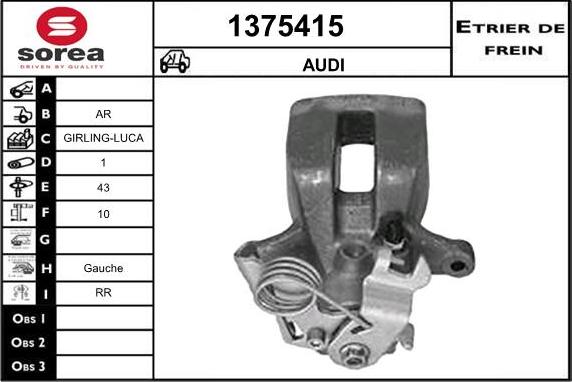 SNRA 1375415 - Гальмівний супорт avtolavka.club