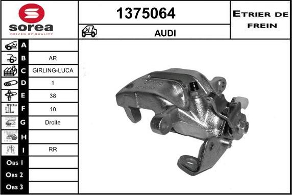 SNRA 1375064 - Гальмівний супорт avtolavka.club