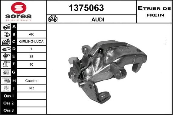 SNRA 1375063 - Гальмівний супорт avtolavka.club