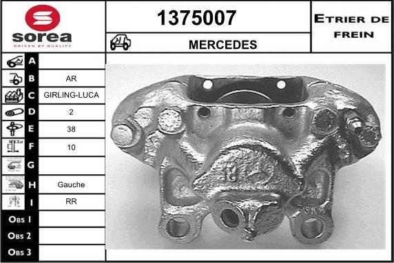 SNRA 1375007 - Гальмівний супорт avtolavka.club