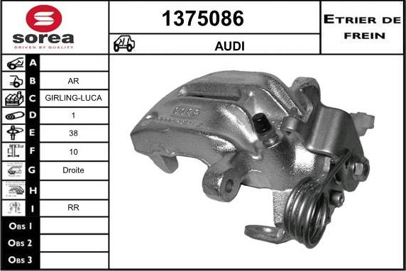 SNRA 1375086 - Гальмівний супорт avtolavka.club