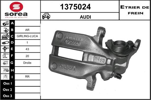 SNRA 1375024 - Гальмівний супорт avtolavka.club