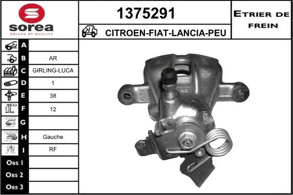 SNRA 1375291 - Гальмівний супорт avtolavka.club