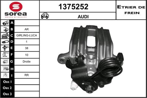 SNRA 1375252 - Гальмівний супорт avtolavka.club