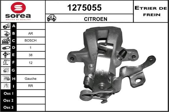 SNRA 1275055 - Гальмівний супорт avtolavka.club