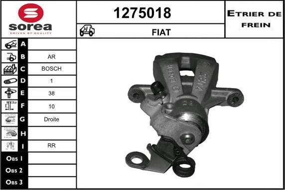 SNRA 1275018 - Гальмівний супорт avtolavka.club