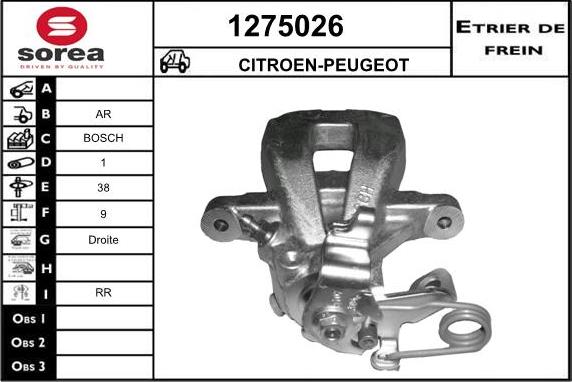 SNRA 1275026 - Гальмівний супорт avtolavka.club