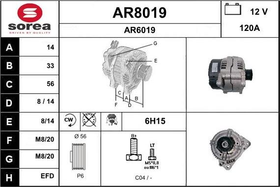 SNRA AR8019 - Генератор avtolavka.club