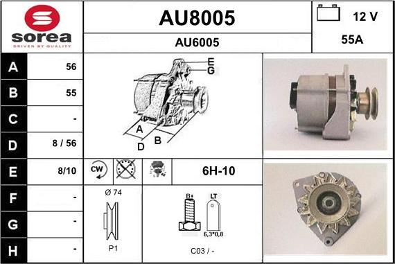 SNRA AU8005 - Генератор avtolavka.club