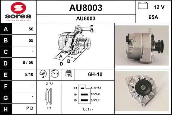 SNRA AU8003 - Генератор avtolavka.club