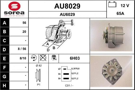 SNRA AU8029 - Генератор avtolavka.club