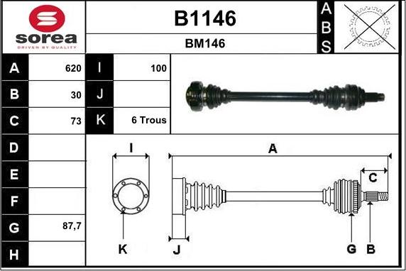 SNRA B1146 - Приводний вал avtolavka.club