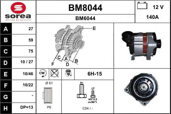 SNRA BM8044 - Генератор avtolavka.club