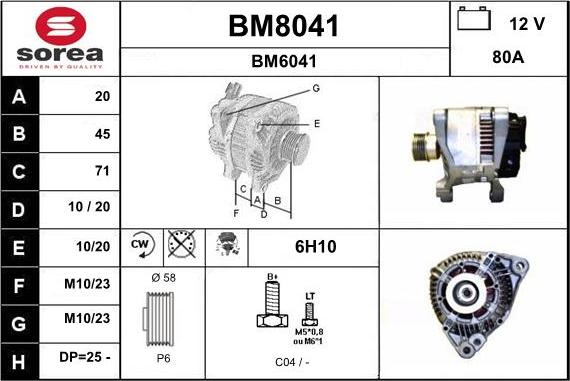 SNRA BM8041 - Генератор avtolavka.club