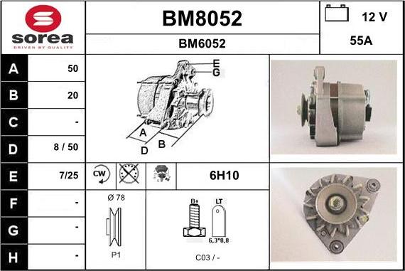 SNRA BM8052 - Генератор avtolavka.club