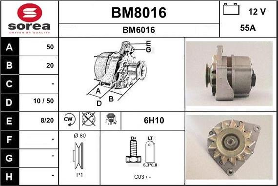 SNRA BM8016 - Генератор avtolavka.club