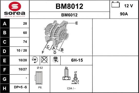 SNRA BM8012 - Генератор avtolavka.club