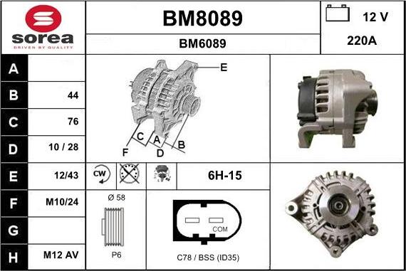 SNRA BM8089 - Генератор avtolavka.club