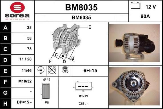SNRA BM8035 - Генератор avtolavka.club