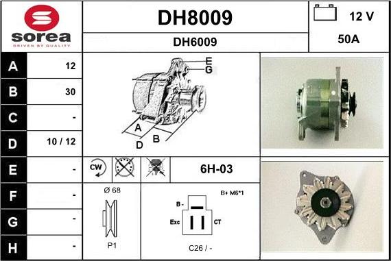 SNRA DH8009 - Генератор avtolavka.club