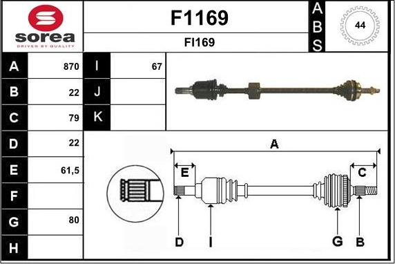 SNRA F1169 - Приводний вал avtolavka.club