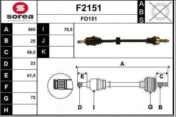 SNRA F2151 - Приводний вал avtolavka.club