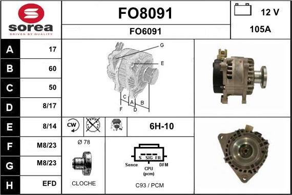 SNRA FO8091 - Генератор avtolavka.club