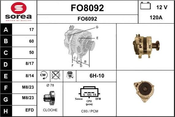 SNRA FO8092 - Генератор avtolavka.club