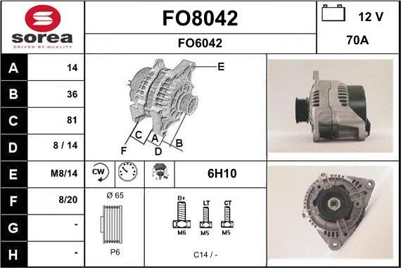 SNRA FO8042 - Генератор avtolavka.club