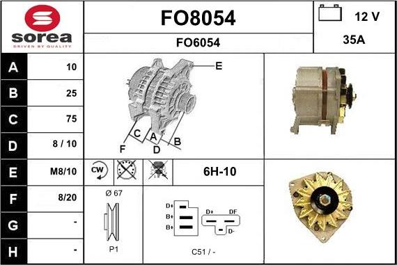 SNRA FO8054 - Генератор avtolavka.club