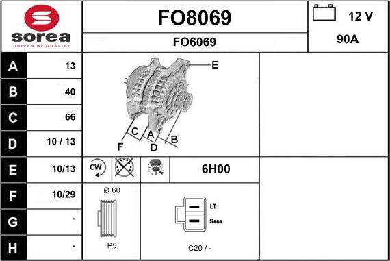 SNRA FO8069 - Генератор avtolavka.club