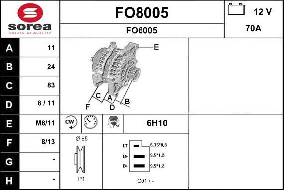 SNRA FO8005 - Генератор avtolavka.club