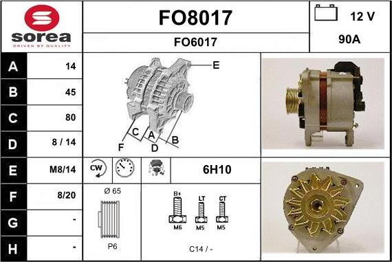 SNRA FO8017 - Генератор avtolavka.club