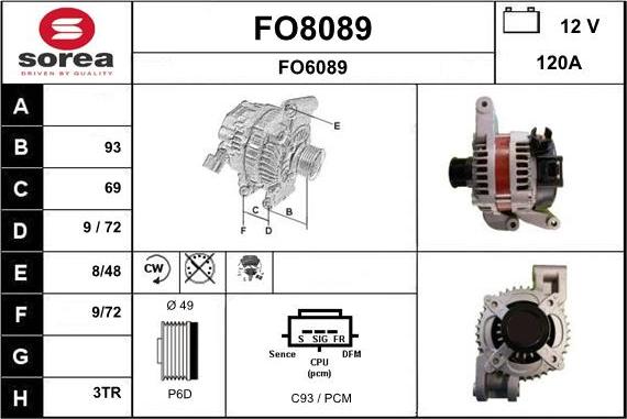 SNRA FO8089 - Генератор avtolavka.club