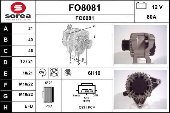 SNRA FO8081 - Генератор avtolavka.club