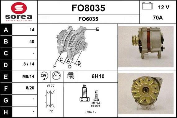 SNRA FO8035 - Генератор avtolavka.club